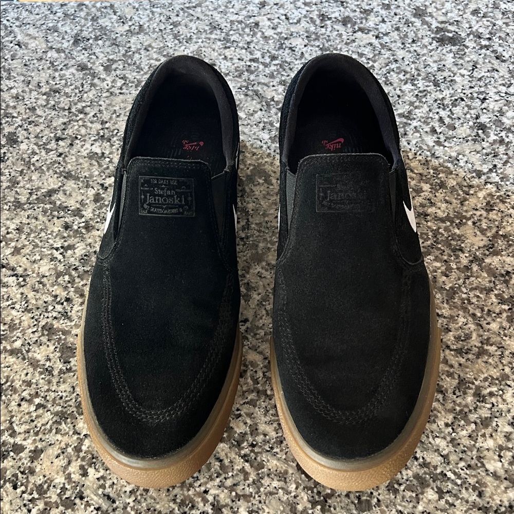 Nike Stefan Janoski Black Suede Slip-On Sneakers
Worn once. Like new